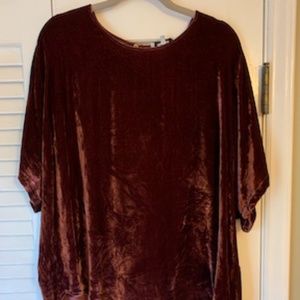 Madewell Velvet Tulip-Hem Top